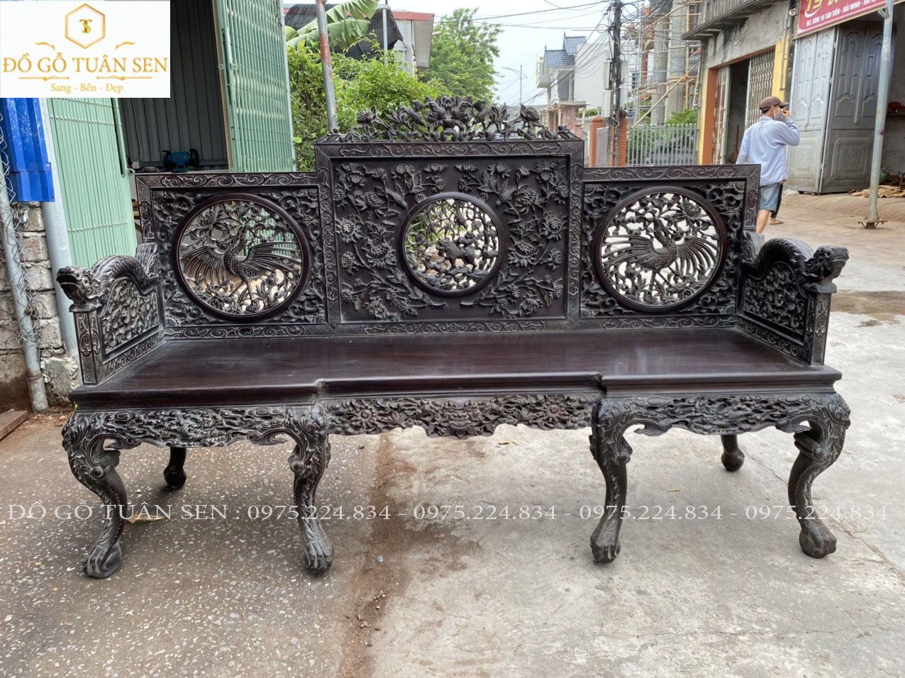 Mua Bộ bàn ghế trường kỷ huế dáng đẹp nhất hiện nay của đồ gỗ Tuân Sen 